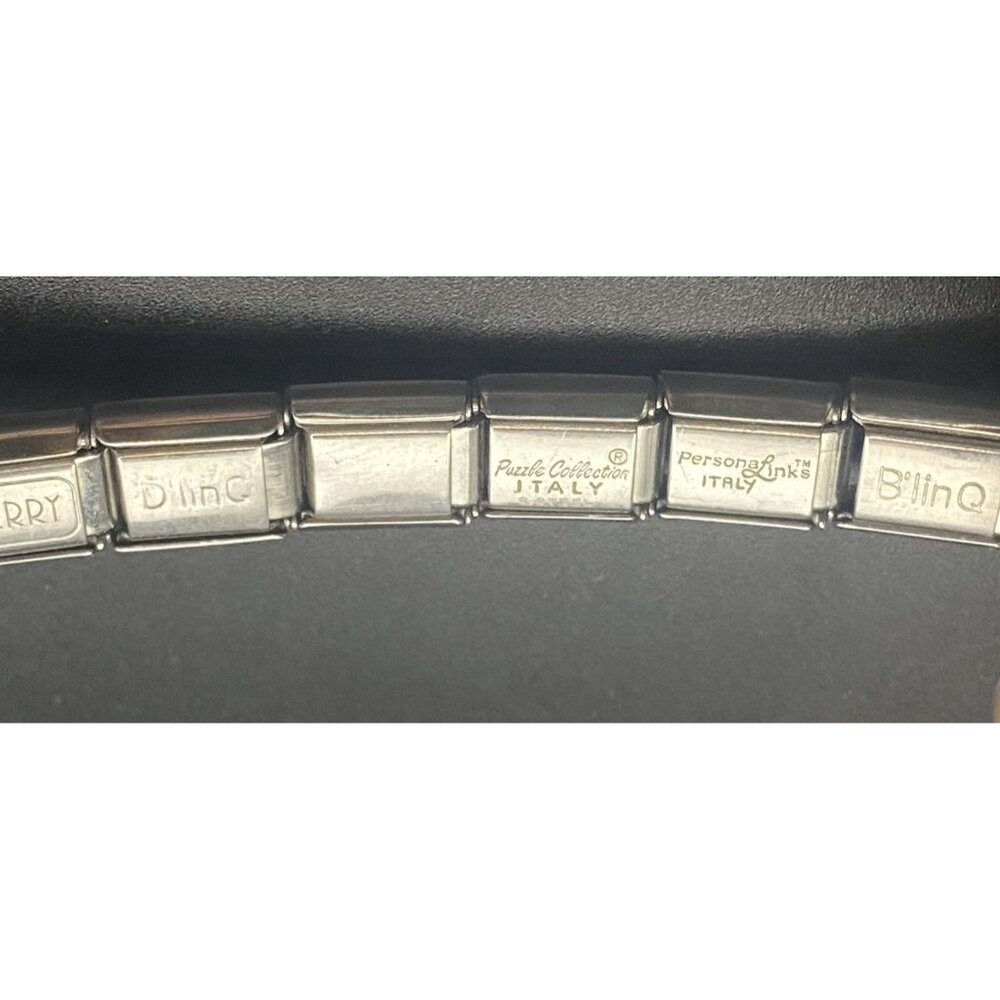 Italian Charm Bracelet 20 Link I Love Tony Tiger Pepsi Hershey Kiss Many Brands - Picture 10 of 11